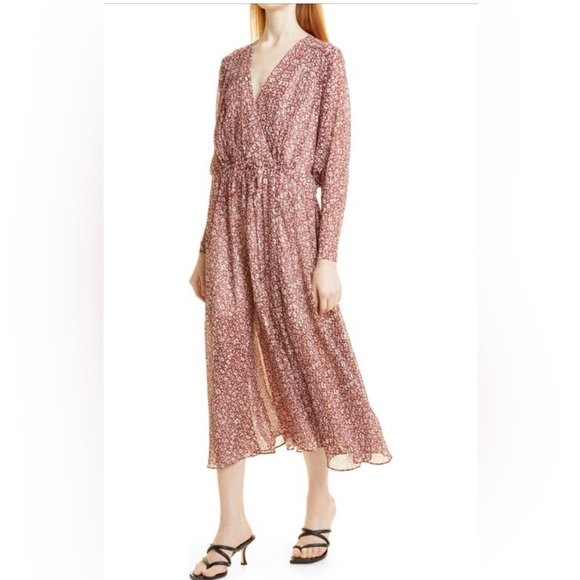 TED BAKER London Vallyy Floral Long Sleeve Drape Dress Size 6/US 16-18 NWT $340 - Picture 5 of 7